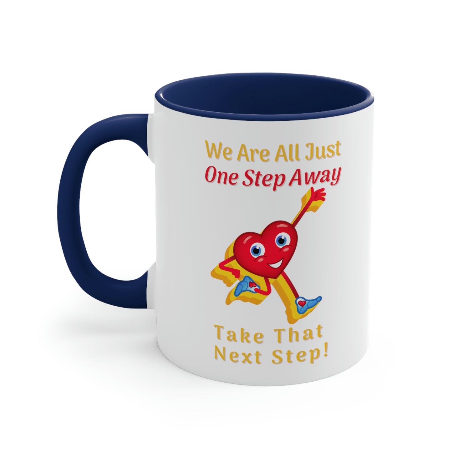 One Step Away Accent Coffee Mug, 11oz