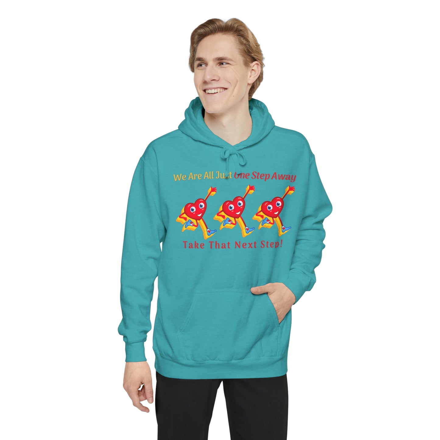 One Step Away Unisex Garment-Dyed Hoodie