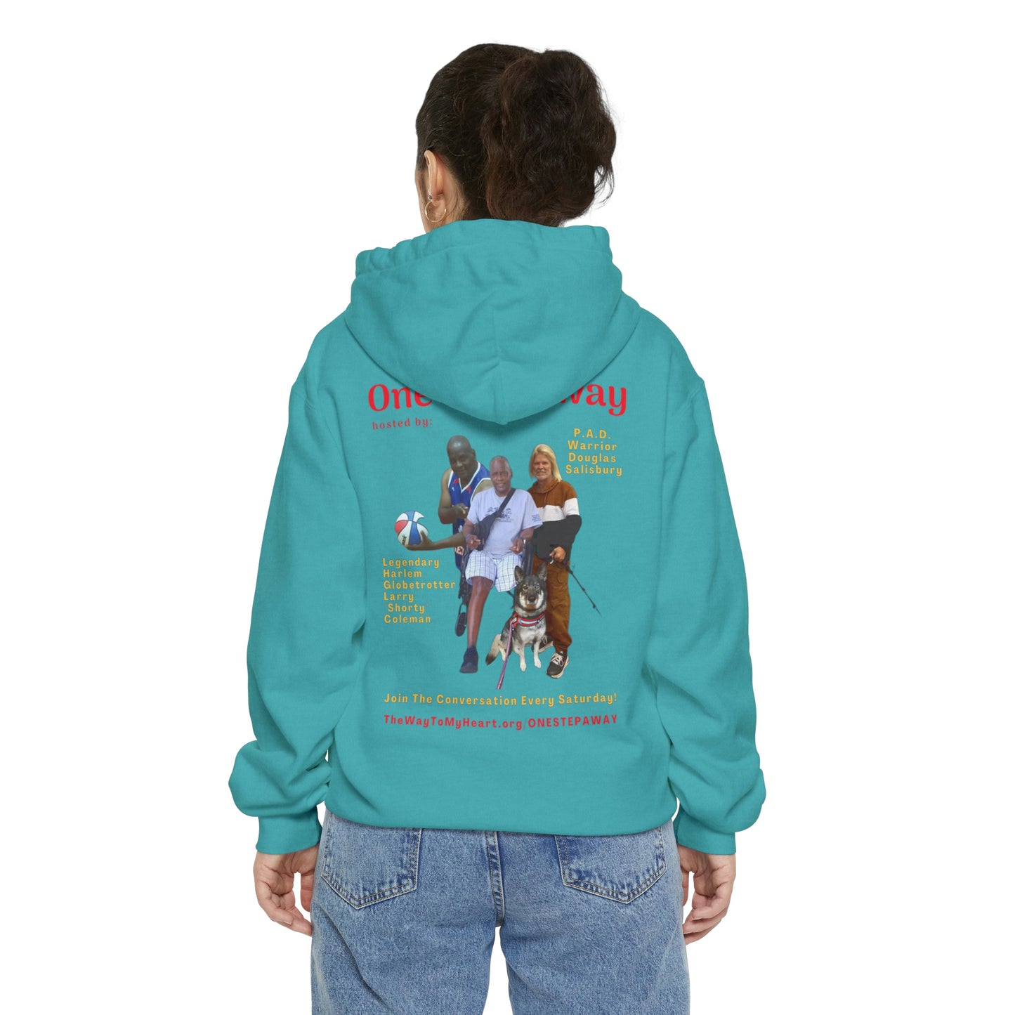 One Step Away Unisex Garment-Dyed Hoodie