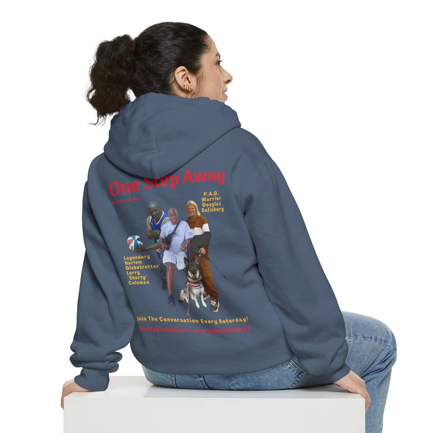 One Step Away Unisex Garment-Dyed Hoodie