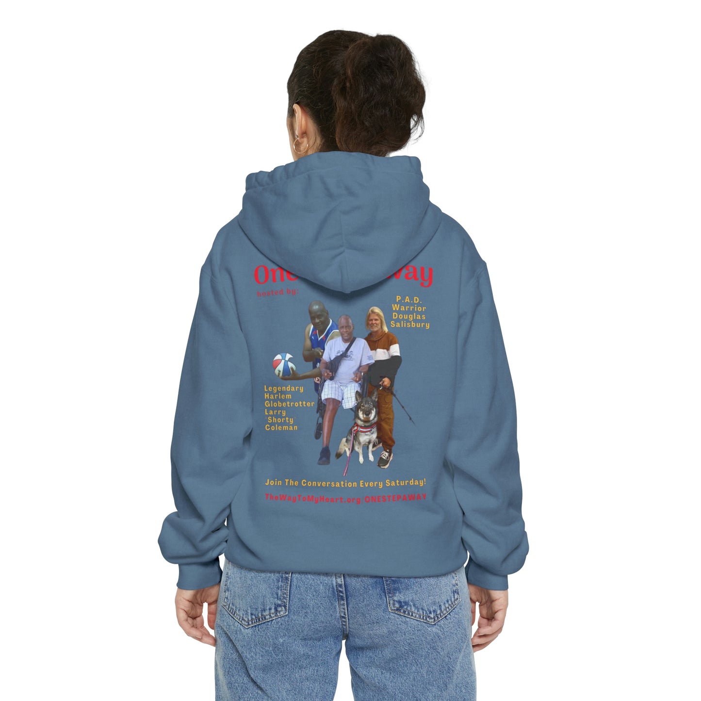One Step Away Unisex Garment-Dyed Hoodie