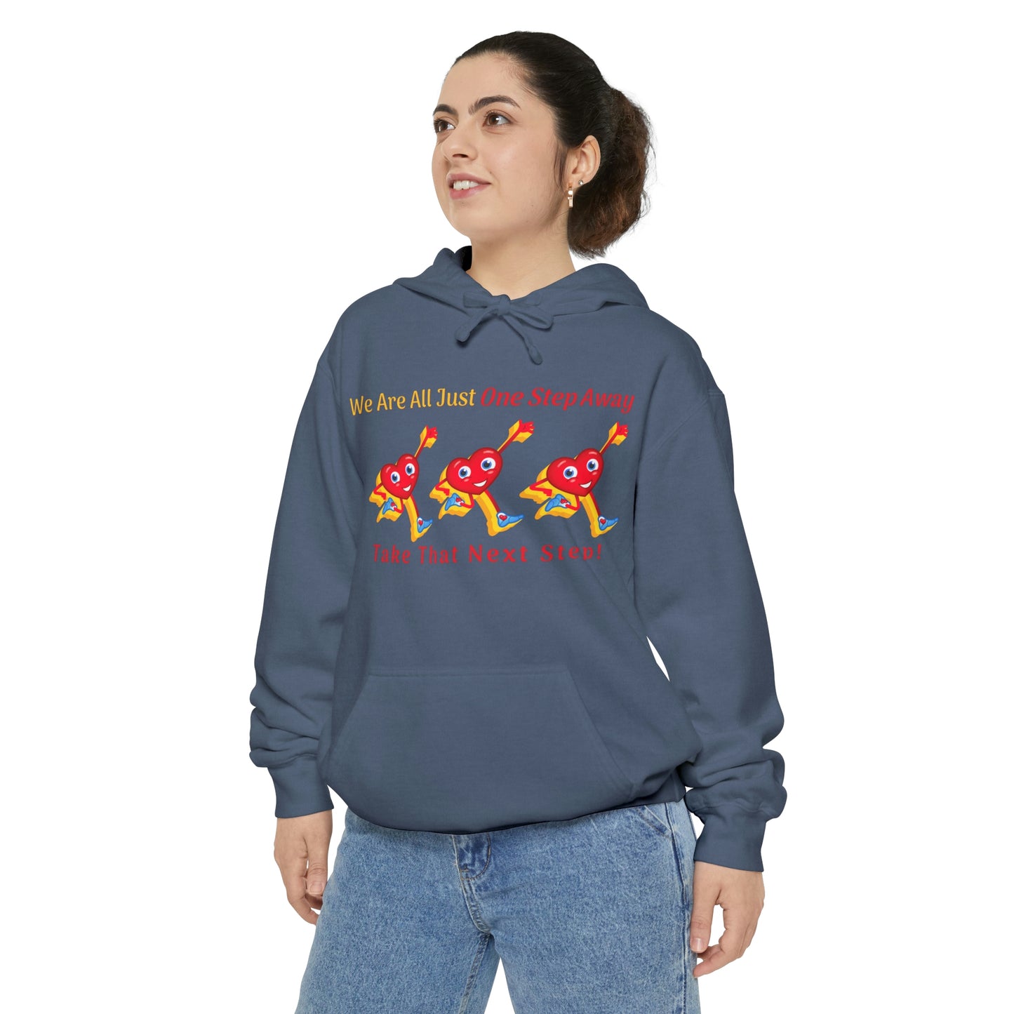 One Step Away Unisex Garment-Dyed Hoodie
