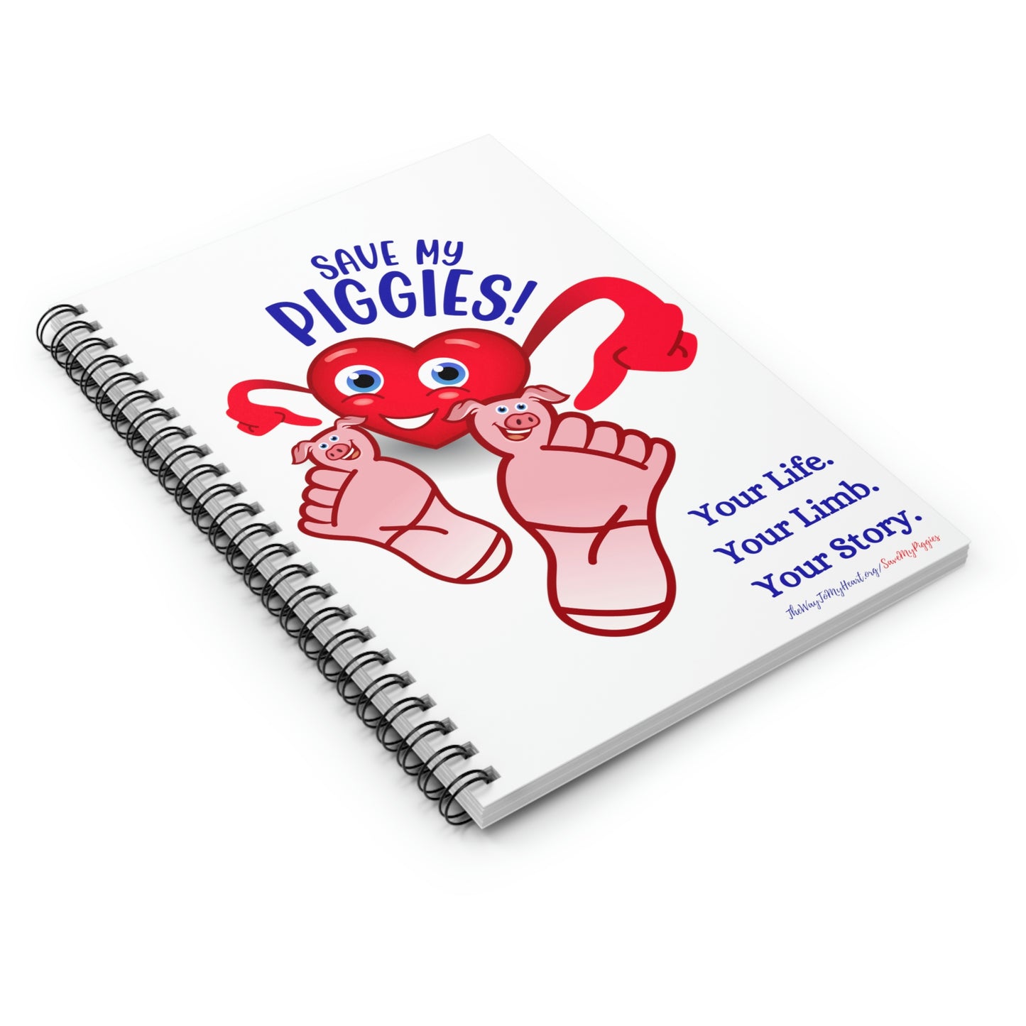 Save My Piggies Spiral Notebook - Ruled Line