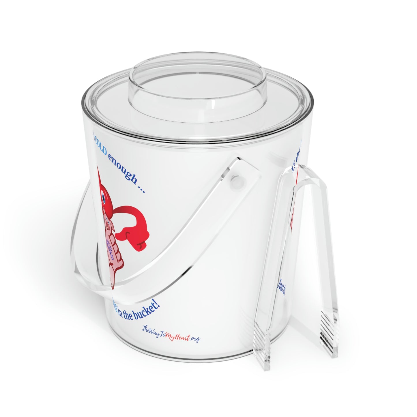 Save My Piggies Ice Bucket with Tongs