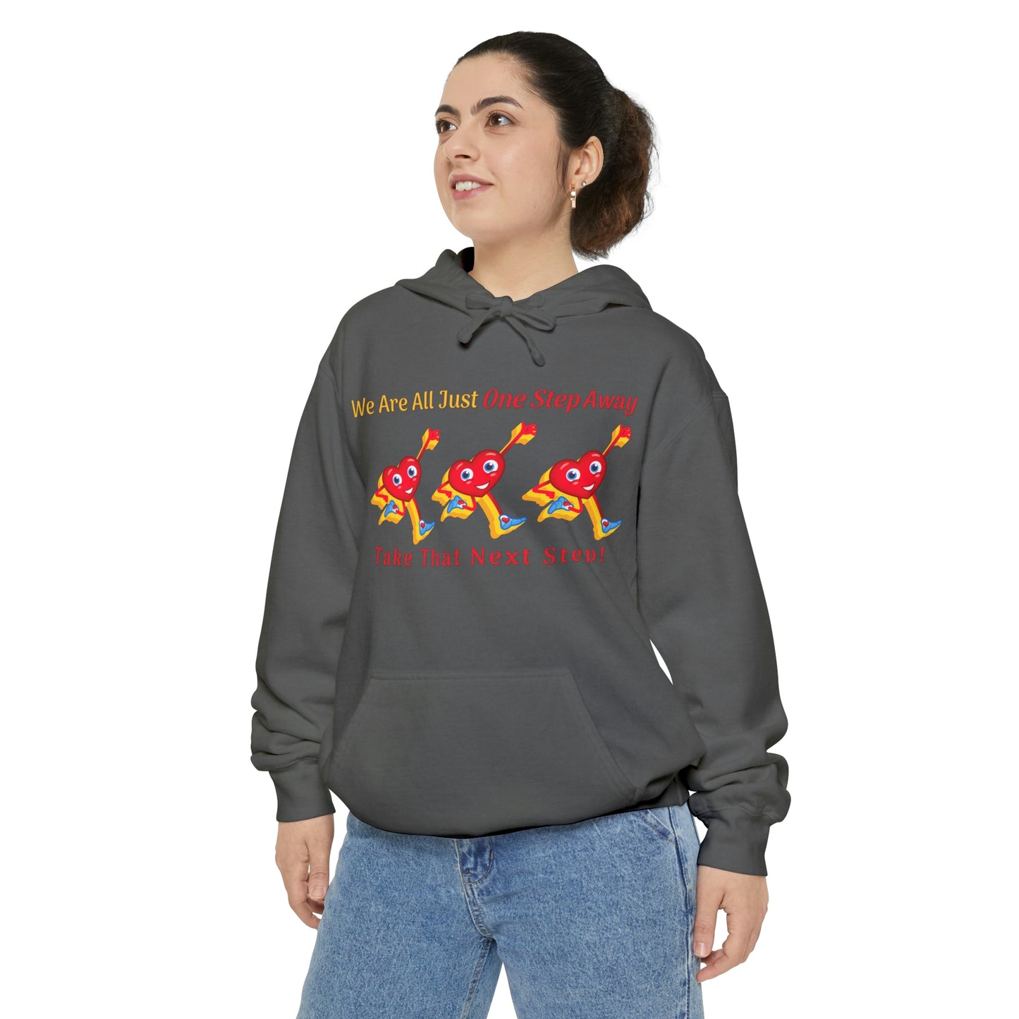 One Step Away Unisex Garment-Dyed Hoodie