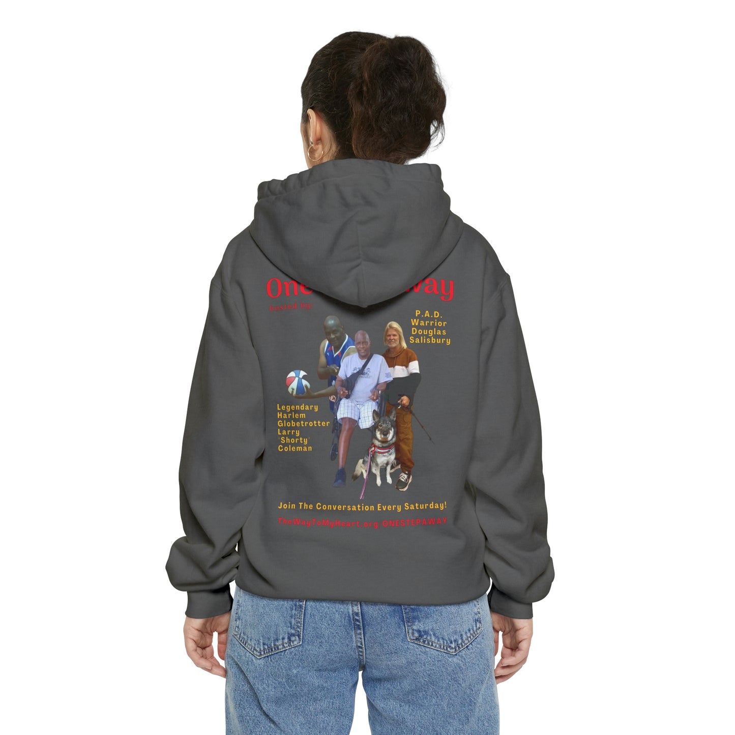 One Step Away Unisex Garment-Dyed Hoodie
