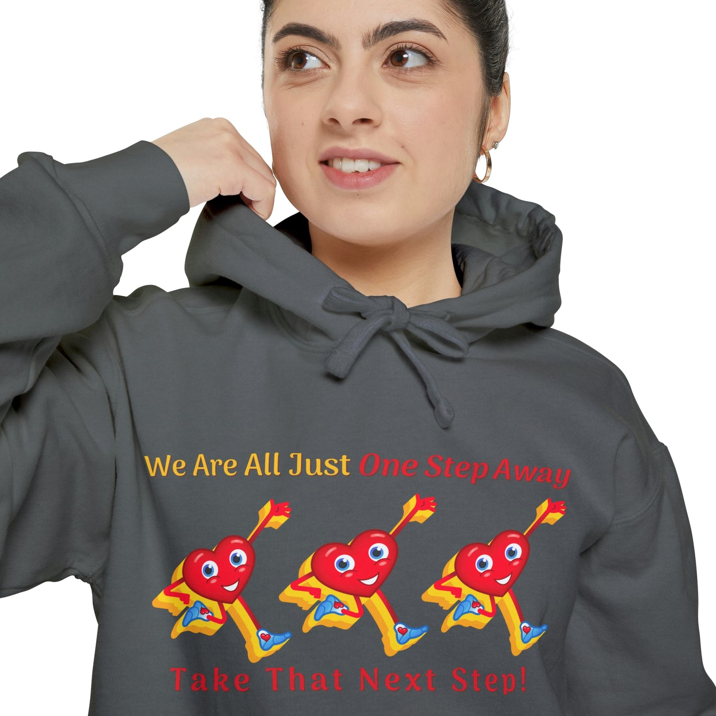 One Step Away Unisex Garment-Dyed Hoodie
