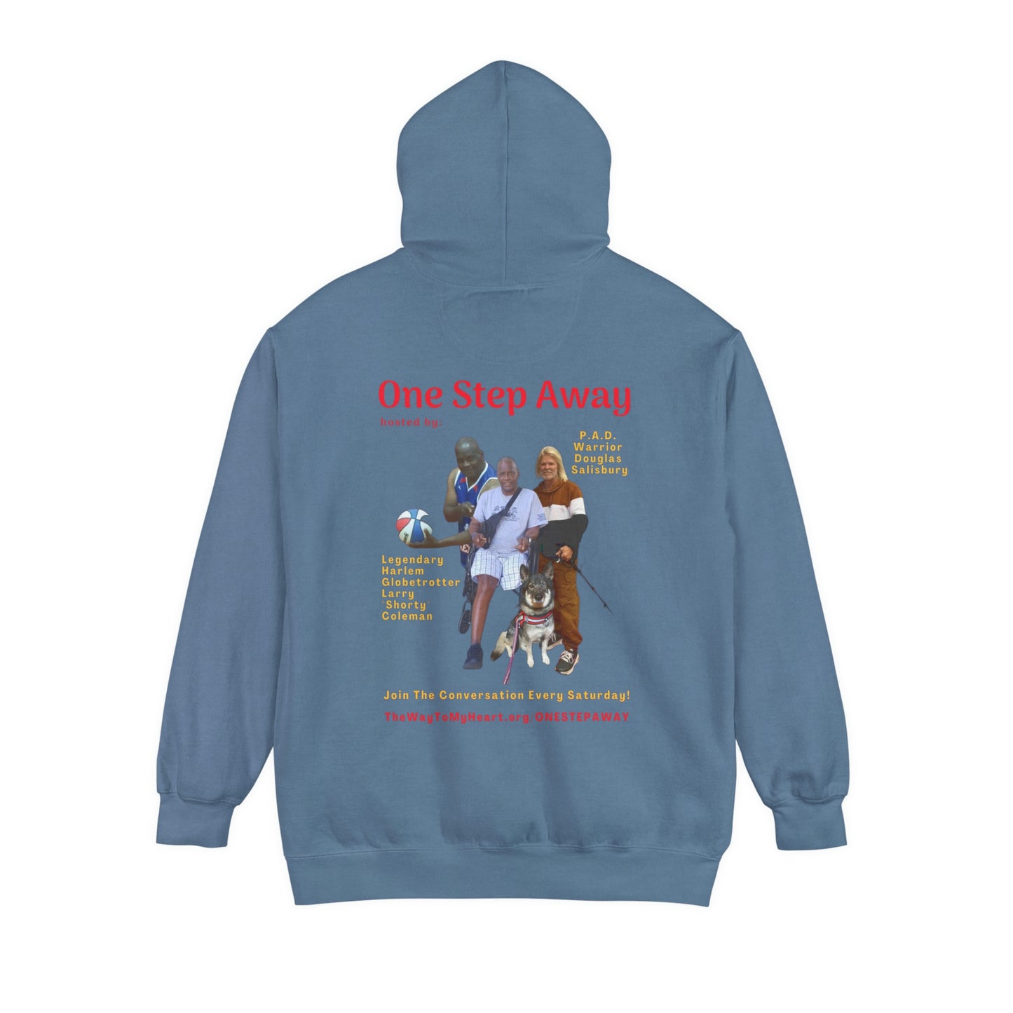 One Step Away Unisex Garment-Dyed Hoodie