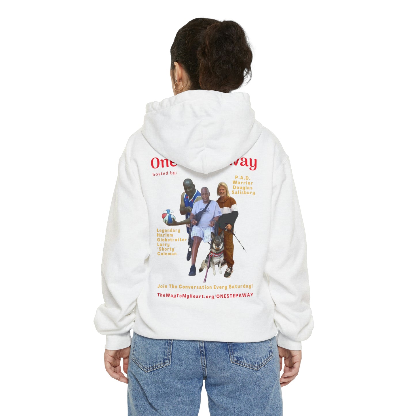 One Step Away Unisex Garment-Dyed Hoodie