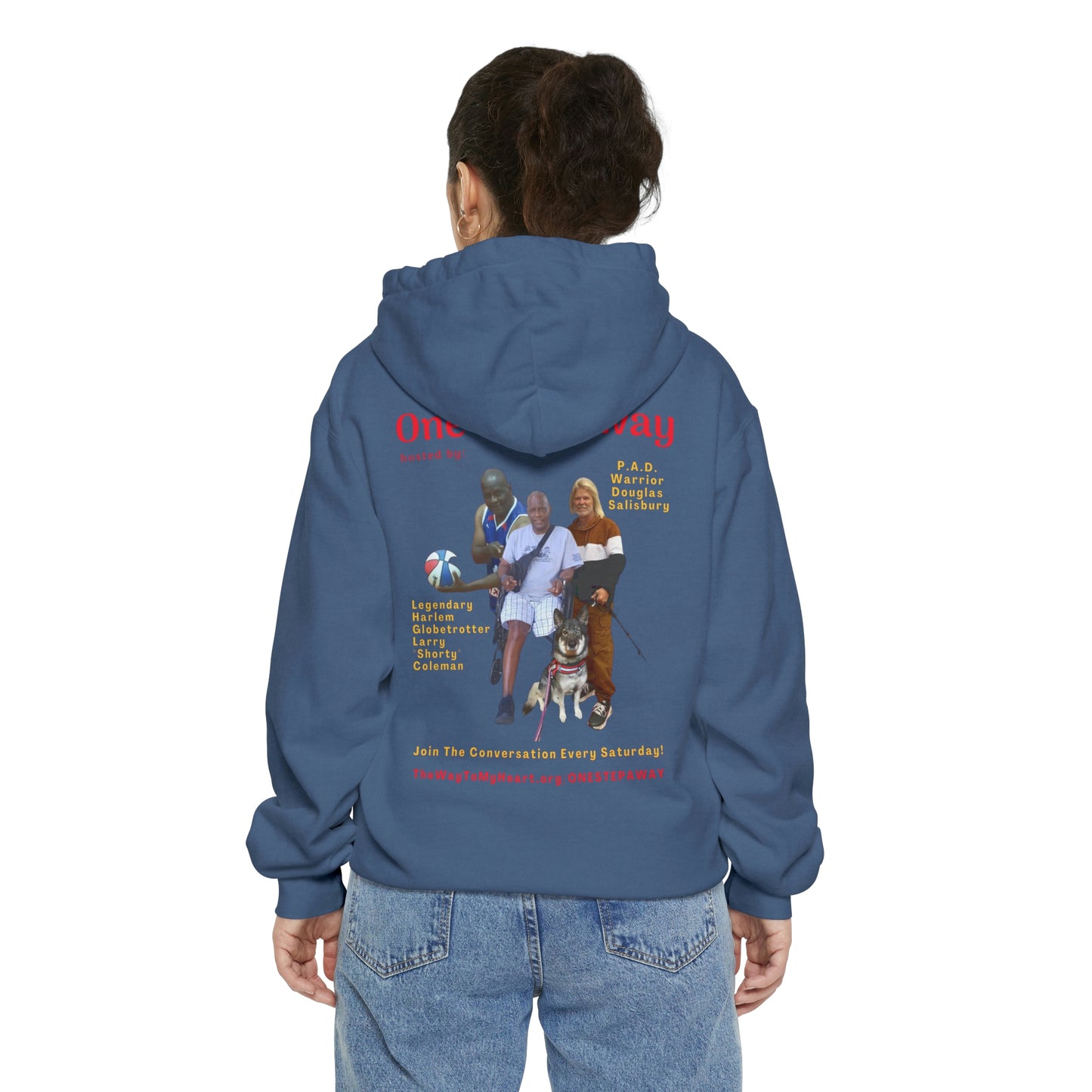 One Step Away Unisex Garment-Dyed Hoodie