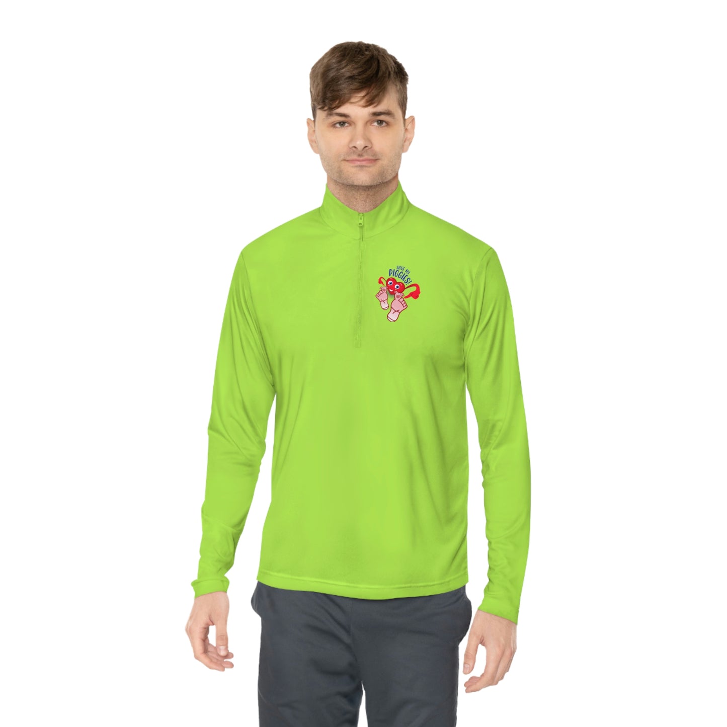 Save My Piggies Unisex Quarter-Zip Pullover