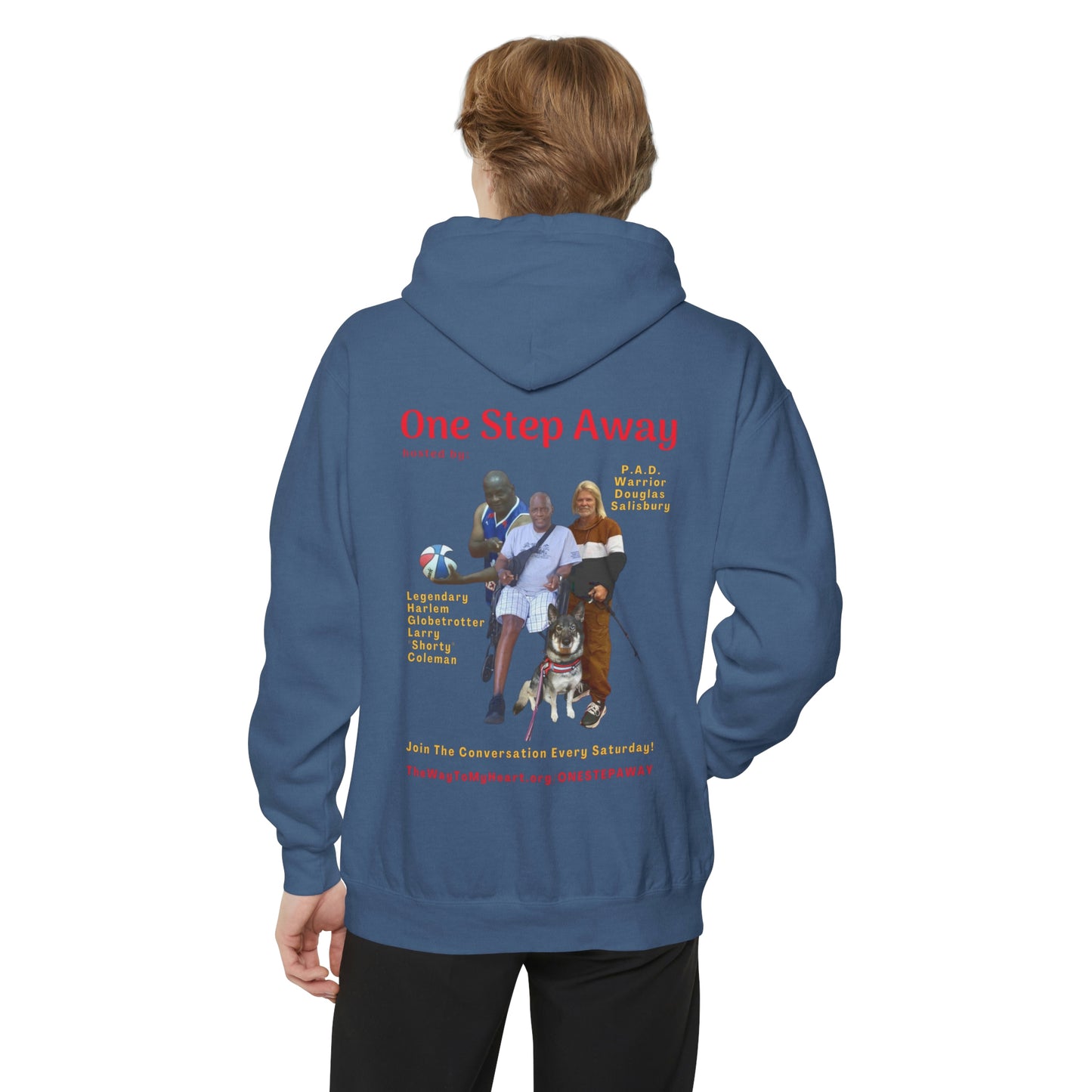 One Step Away Unisex Garment-Dyed Hoodie