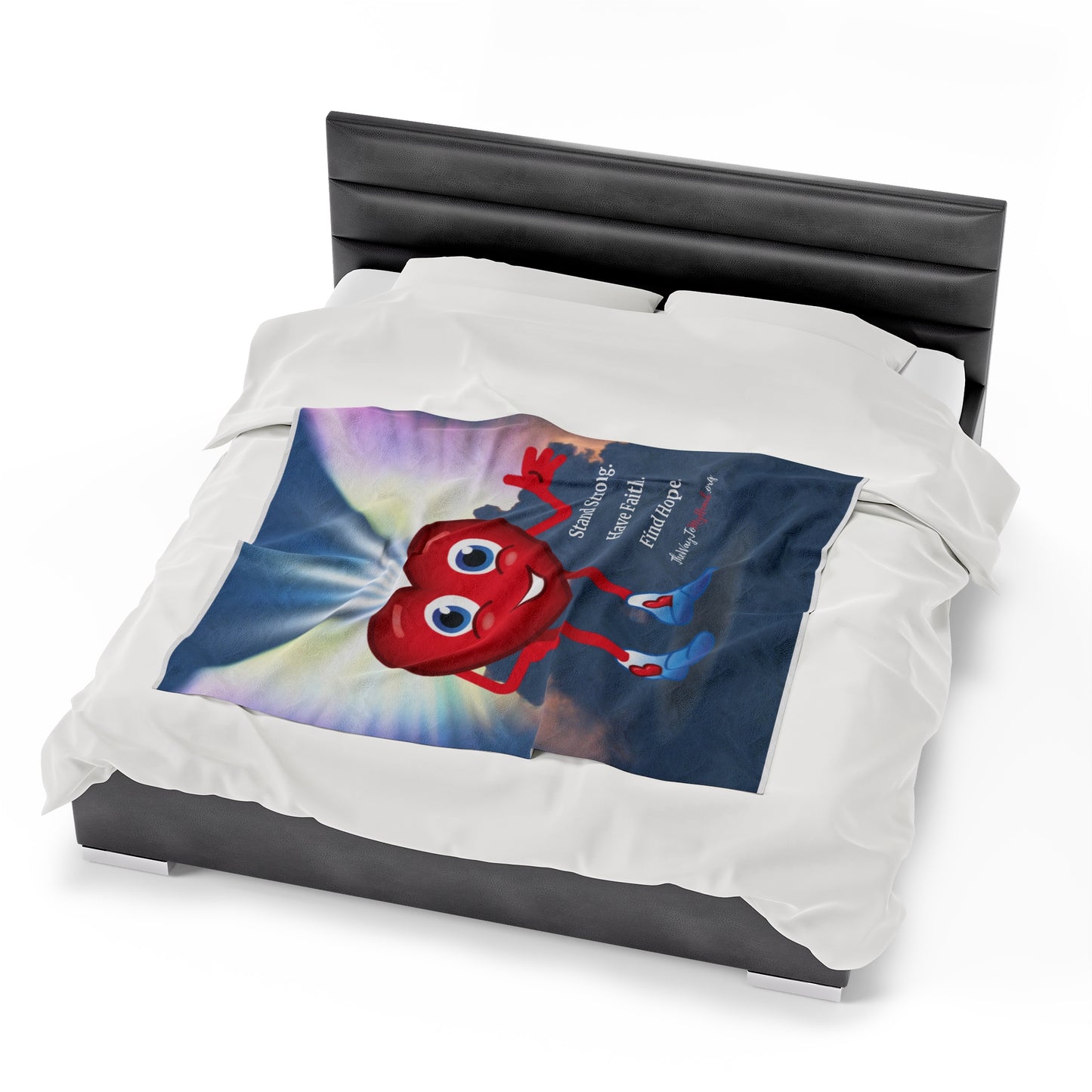 Have Faith Velveteen Plush Blanket