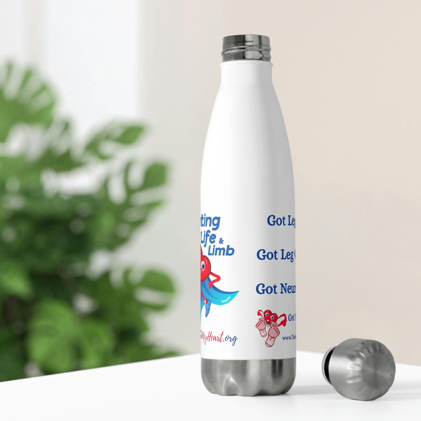 Fighting life and limb 20oz Insulated Bottle