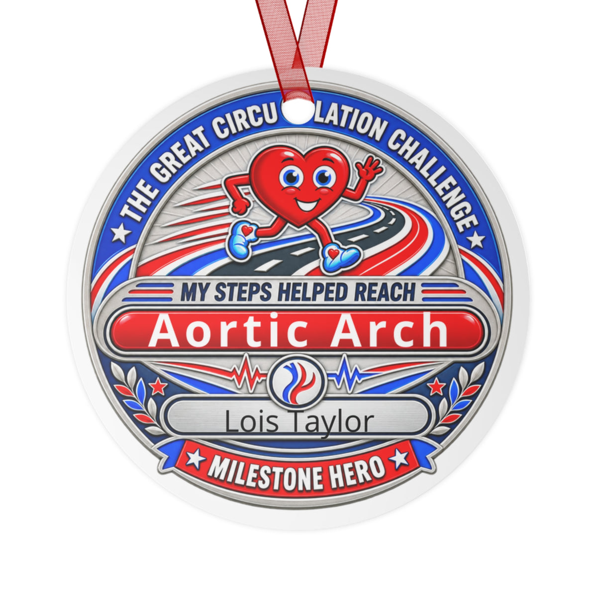 Milestone Hero - Aortic Arh - Medical Metal Ornaments