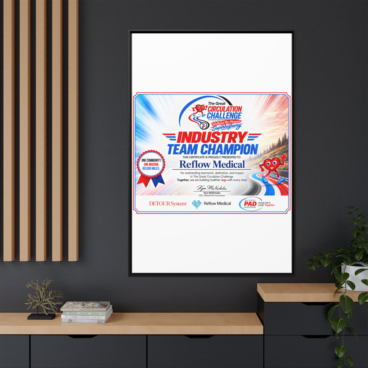 Reflow Medical - Matte Canvas, Framed (Multi-color)