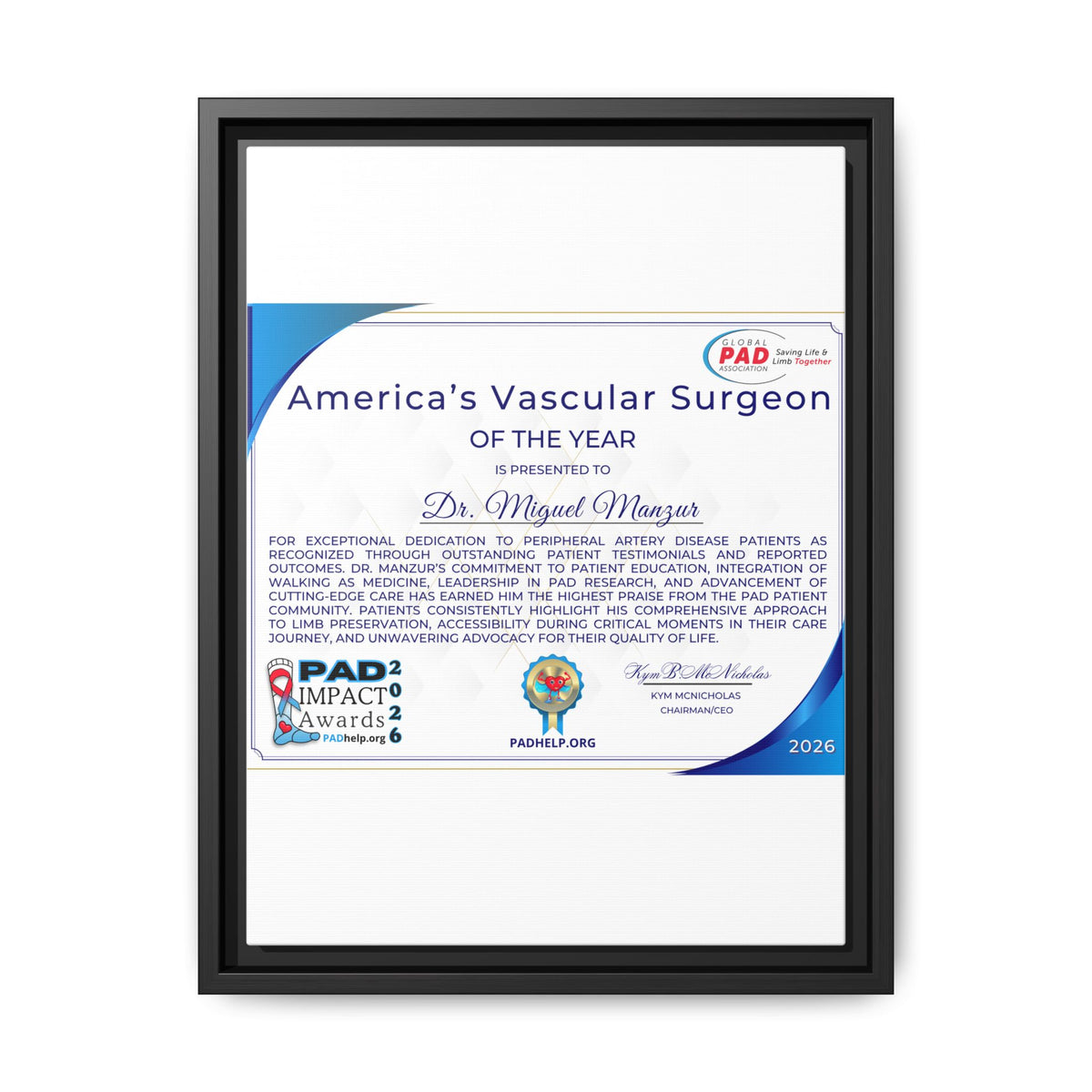 Dr Manzur Award