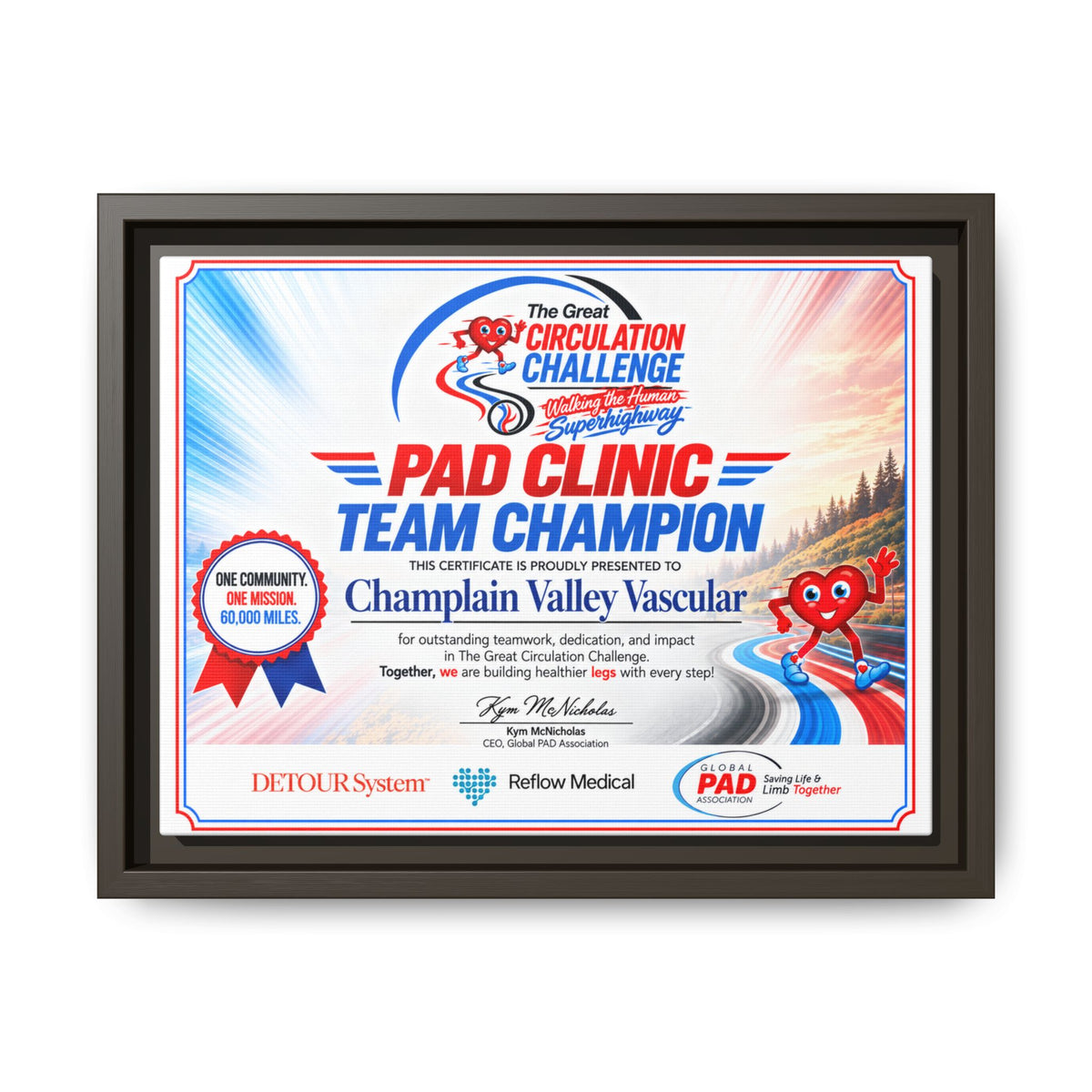 Clinic Champion - Matte Canvas, Framed (Multi-color)