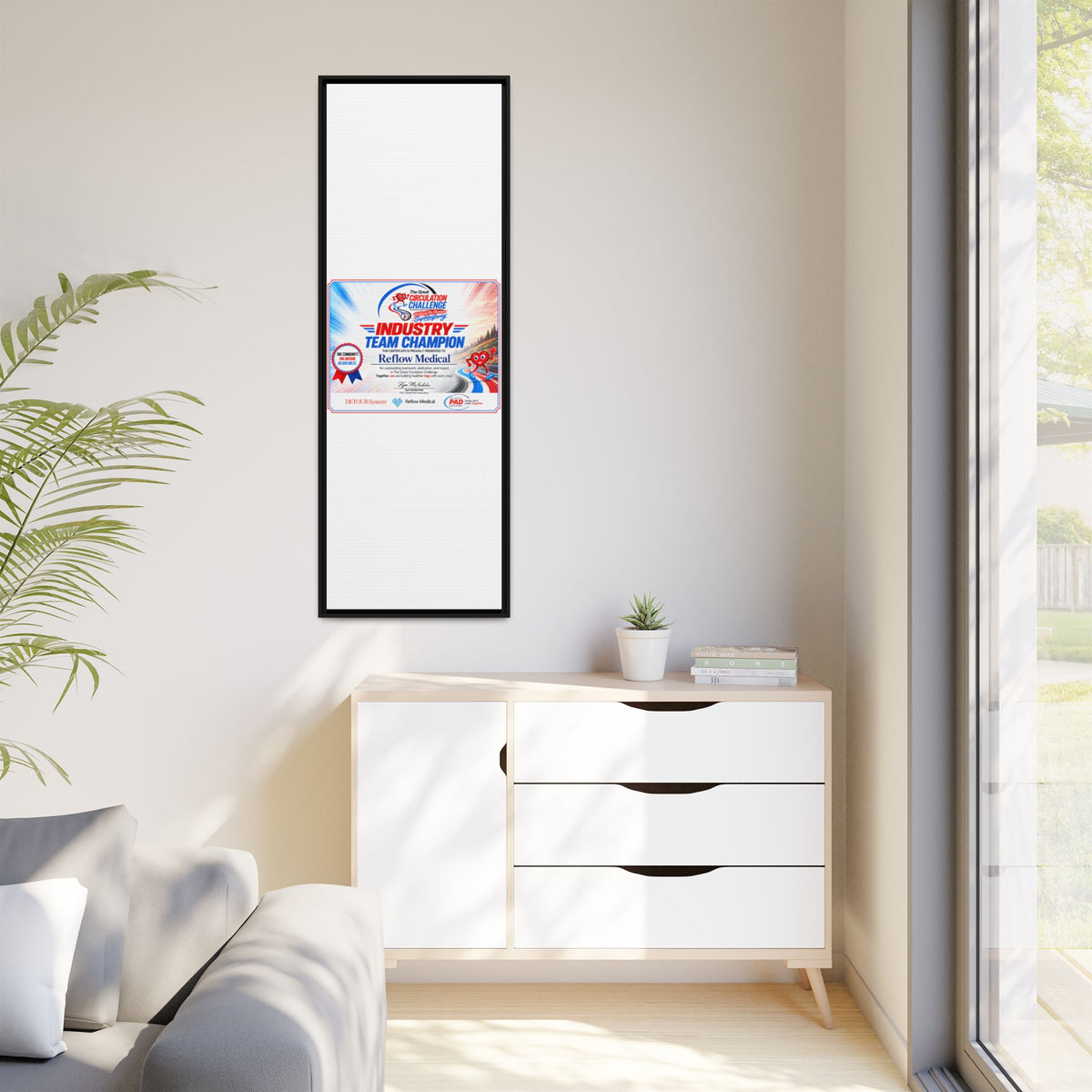 Reflow Medical - Matte Canvas, Framed (Multi-color)