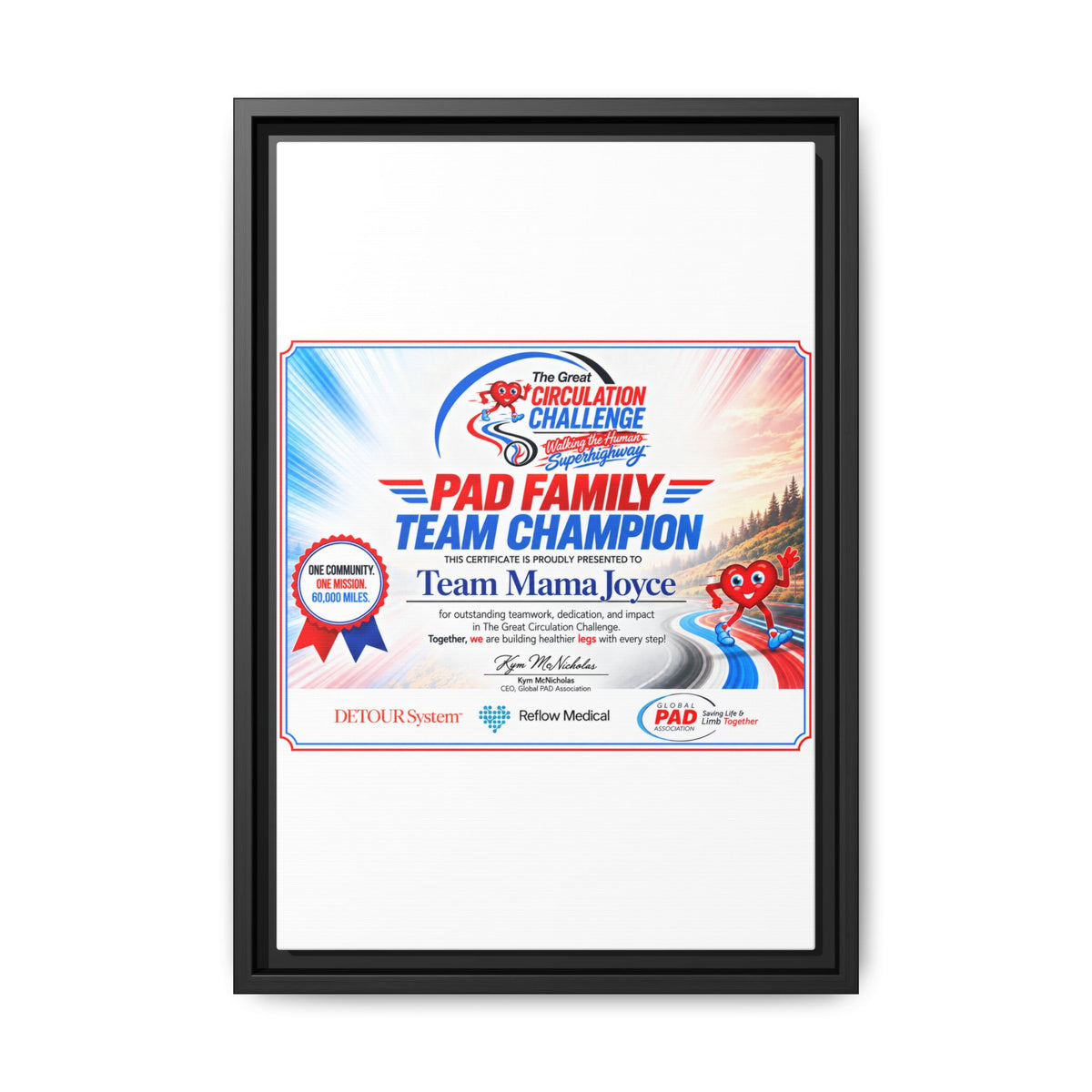 Mama Joyce - Matte Canvas, Framed (Multi-color)
