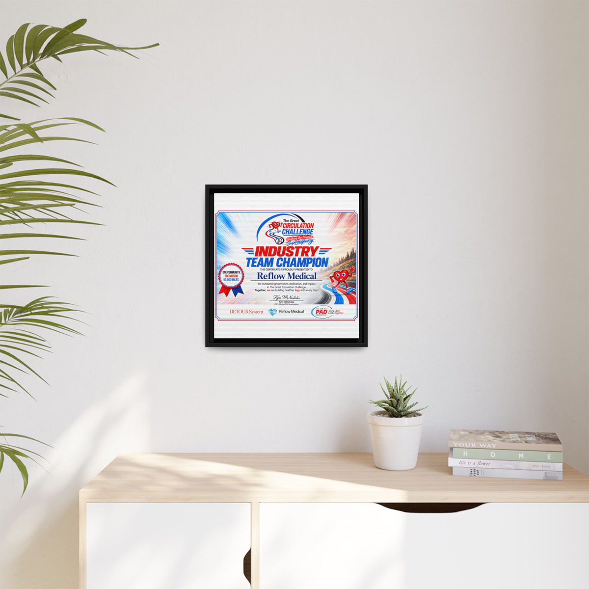 Reflow Medical - Matte Canvas, Framed (Multi-color)