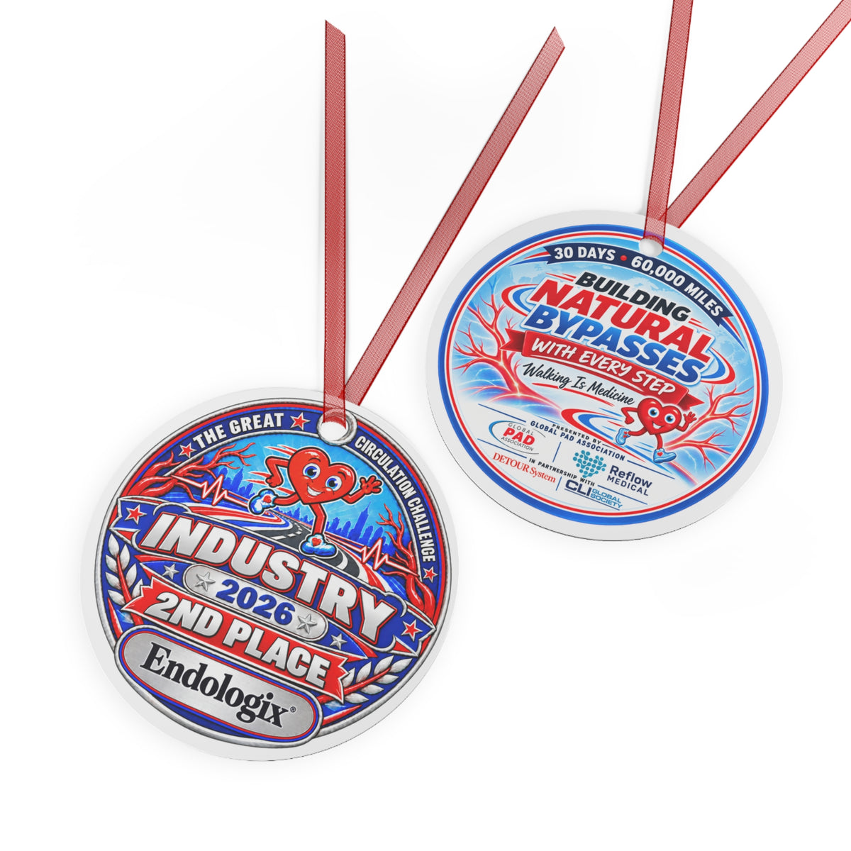 Endologix 2nd place - industry Champion - The Great Circulation Challenge Participation Award Medal