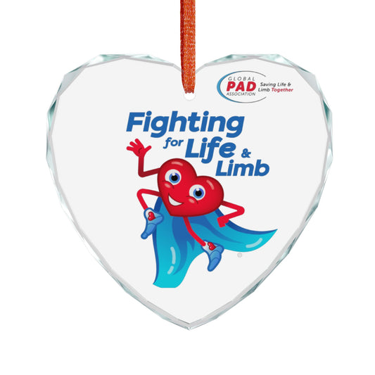 Fighting For Life and Limb - Crystal Glass Ornament