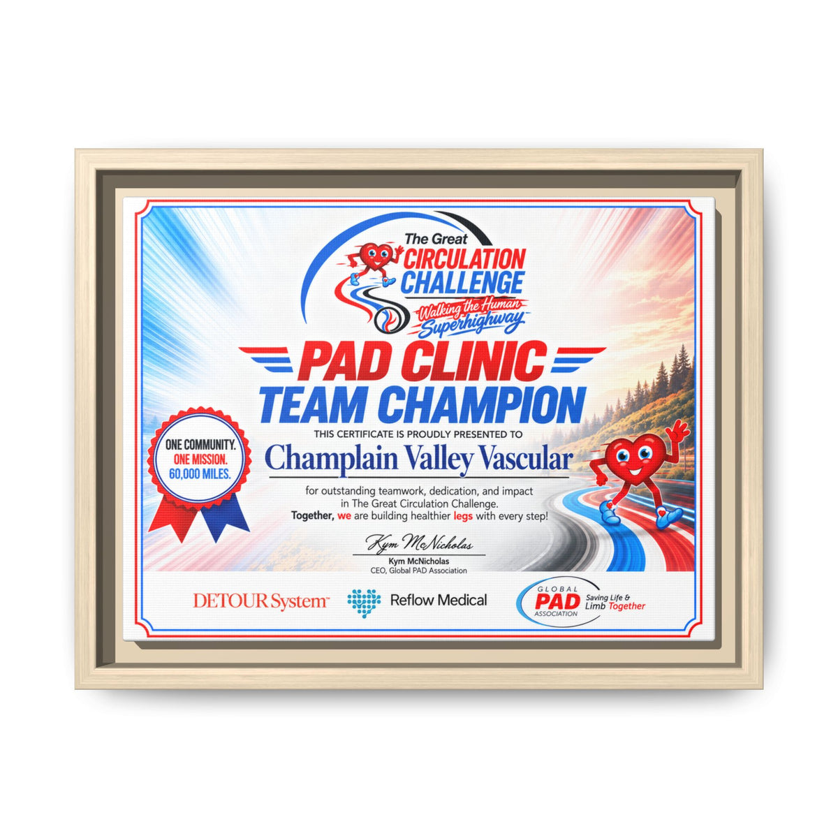 Clinic Champion - Matte Canvas, Framed (Multi-color)