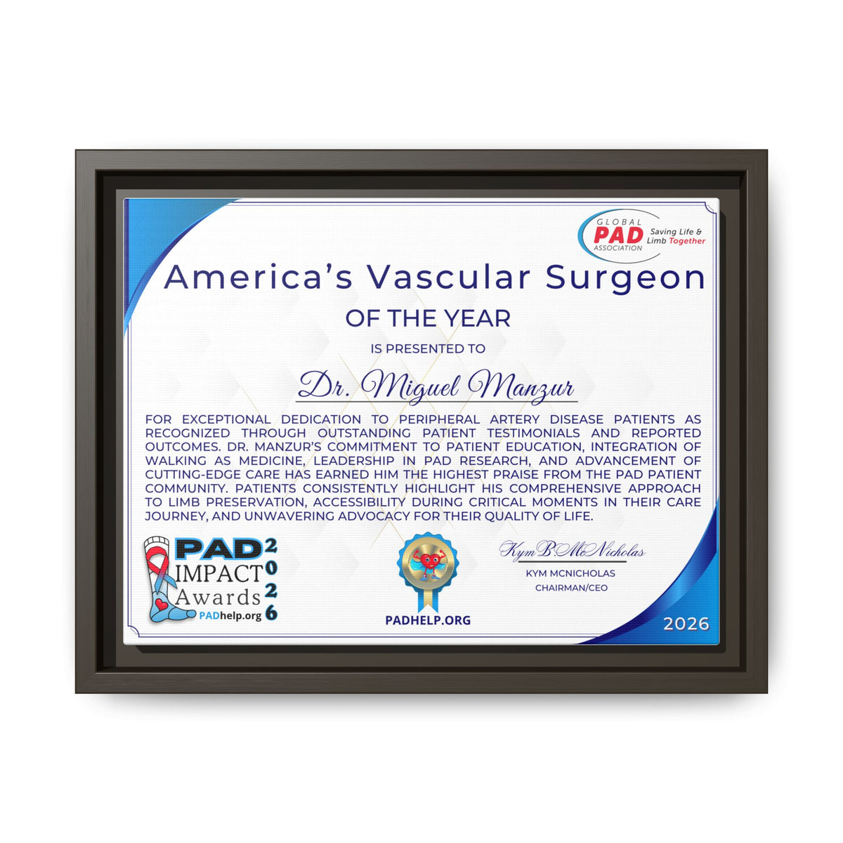 Dr Manzur Award