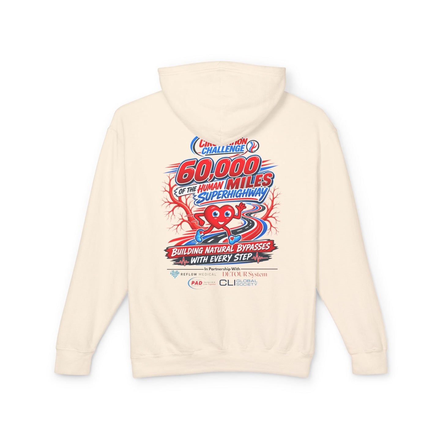 The Great Circulation Challenge Unisex Lightweight Hooded Sweatshirt