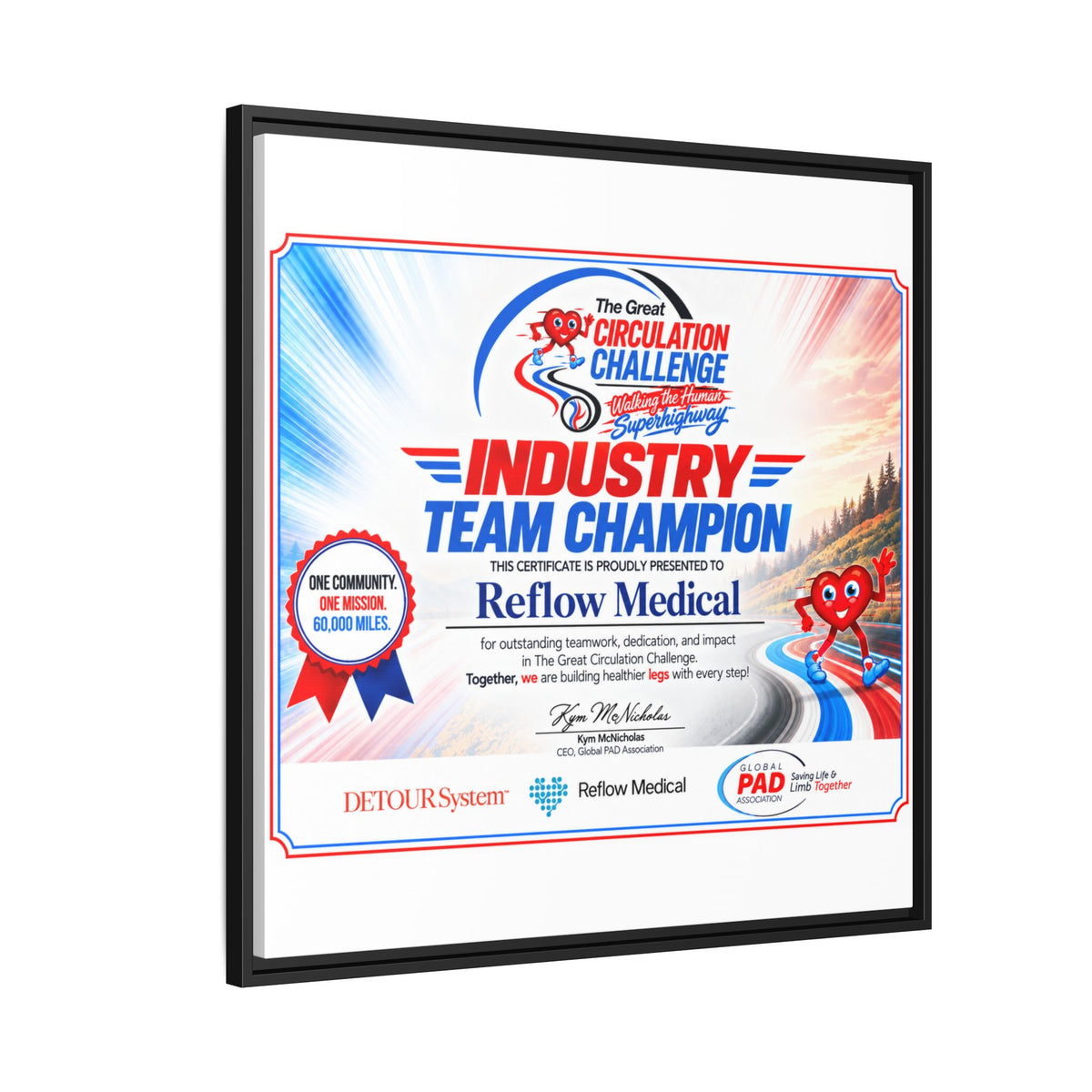 Reflow Medical - Matte Canvas, Framed (Multi-color)