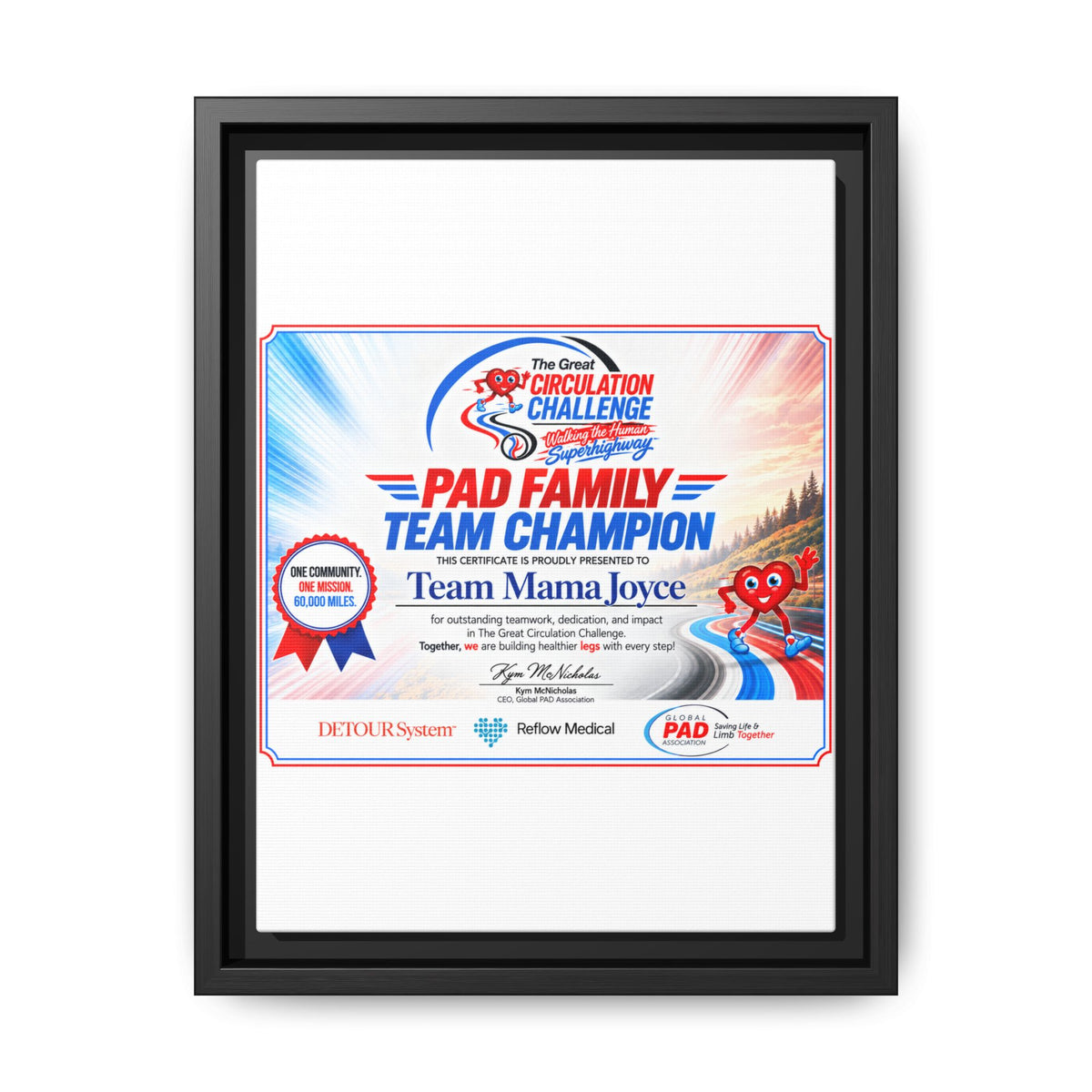 Mama Joyce - Matte Canvas, Framed (Multi-color)
