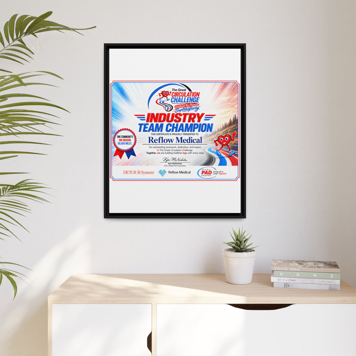 Reflow Medical - Matte Canvas, Framed (Multi-color)