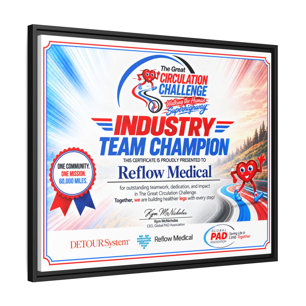 Reflow Medical - Matte Canvas, Framed (Multi-color)