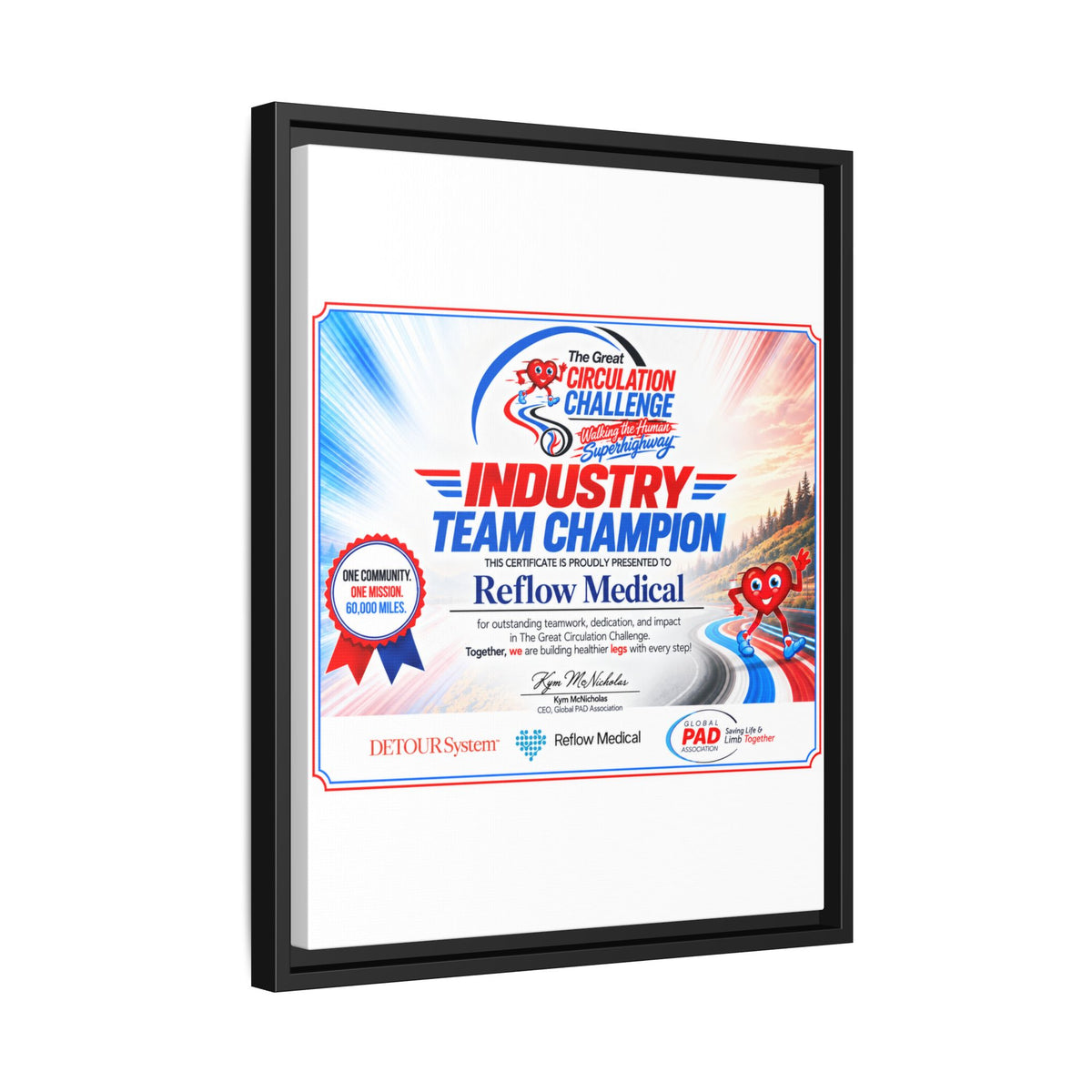 Reflow Medical - Matte Canvas, Framed (Multi-color)