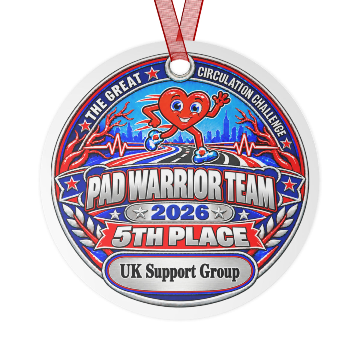 UK Support Group Team Award - The Great Circulation Challenge Participation Award Medal