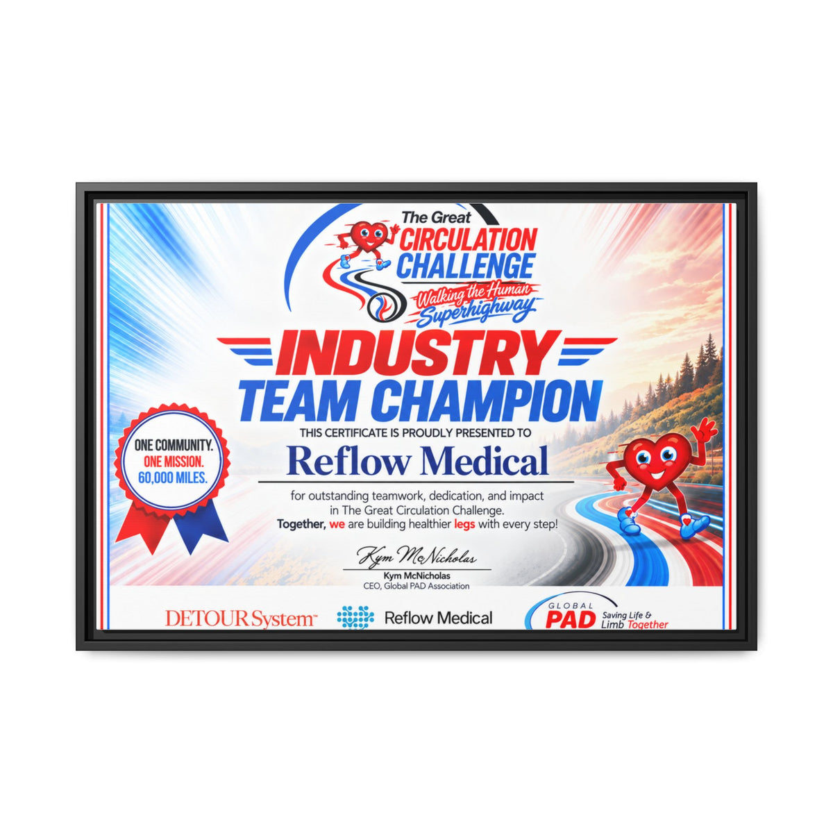 Reflow Medical - Matte Canvas, Framed (Multi-color)