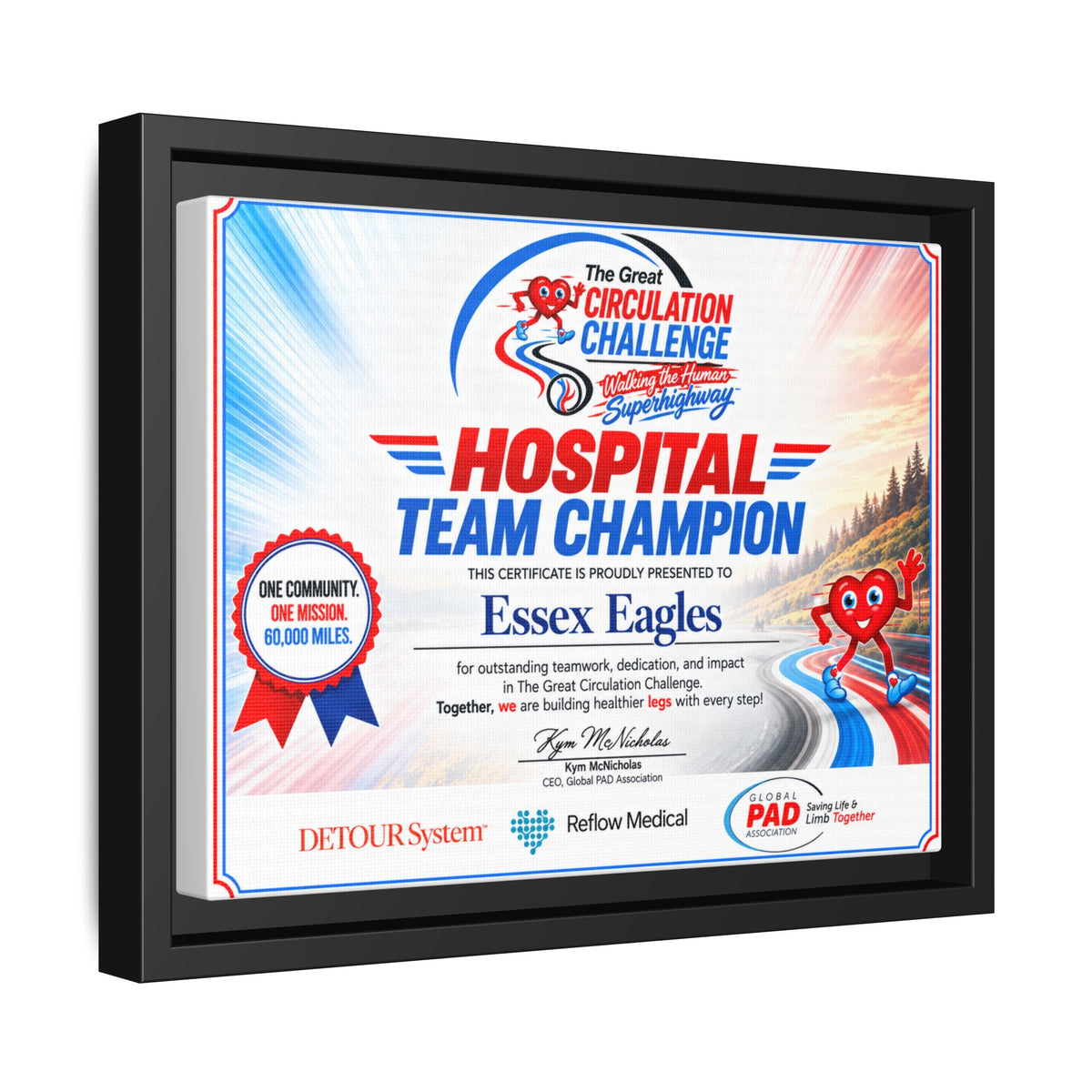 Hospital Champion - Matte Canvas, Framed (Multi-color)