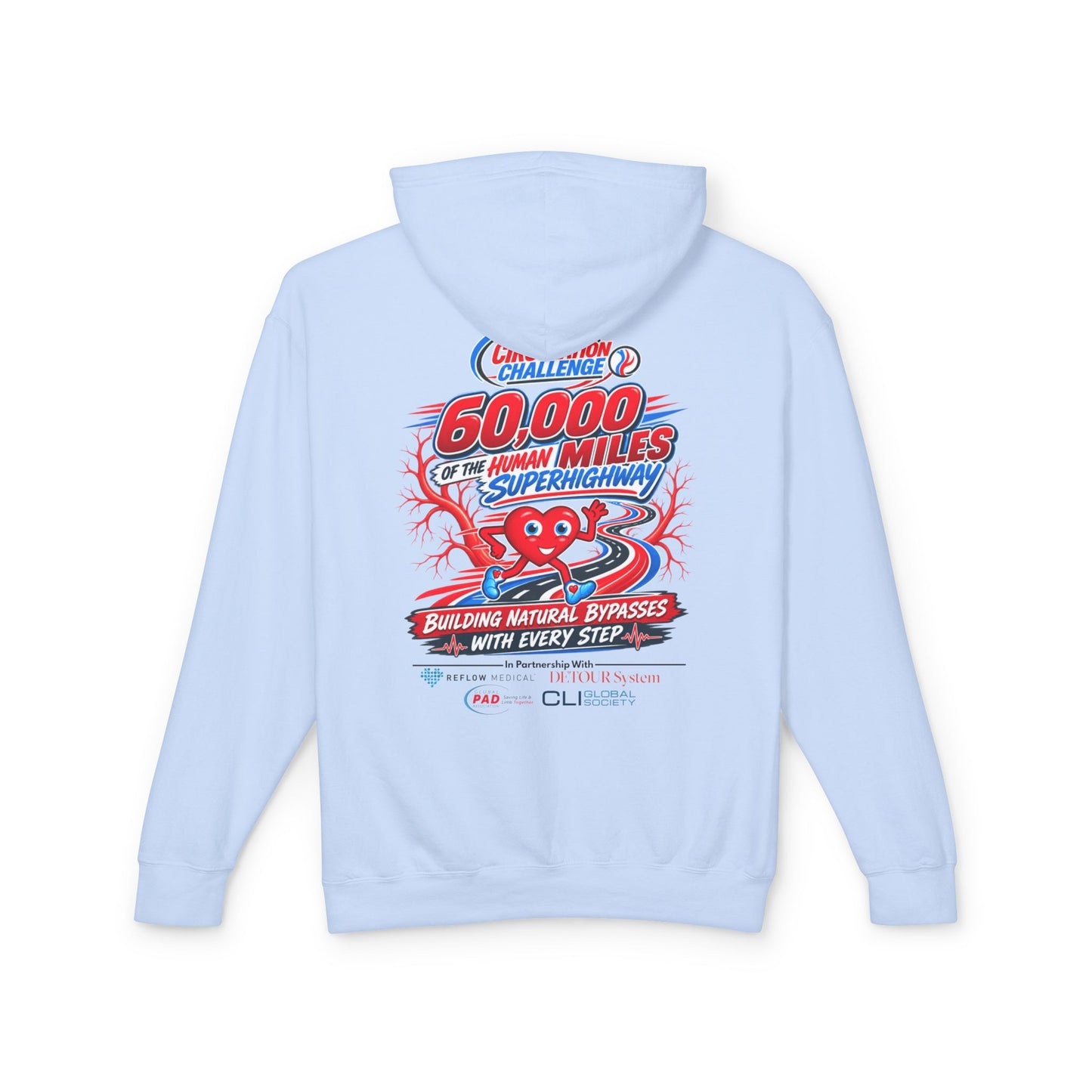 The Great Circulation Challenge Unisex Lightweight Hooded Sweatshirt