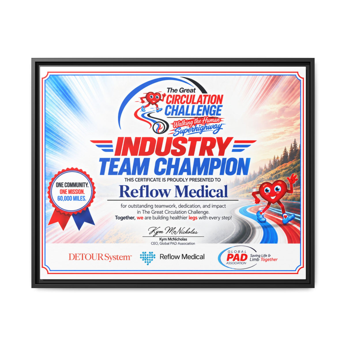 Reflow Medical - Matte Canvas, Framed (Multi-color)