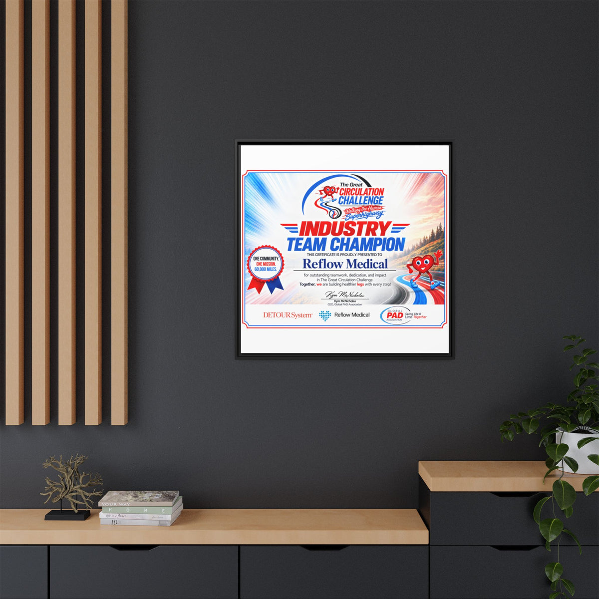 Reflow Medical - Matte Canvas, Framed (Multi-color)