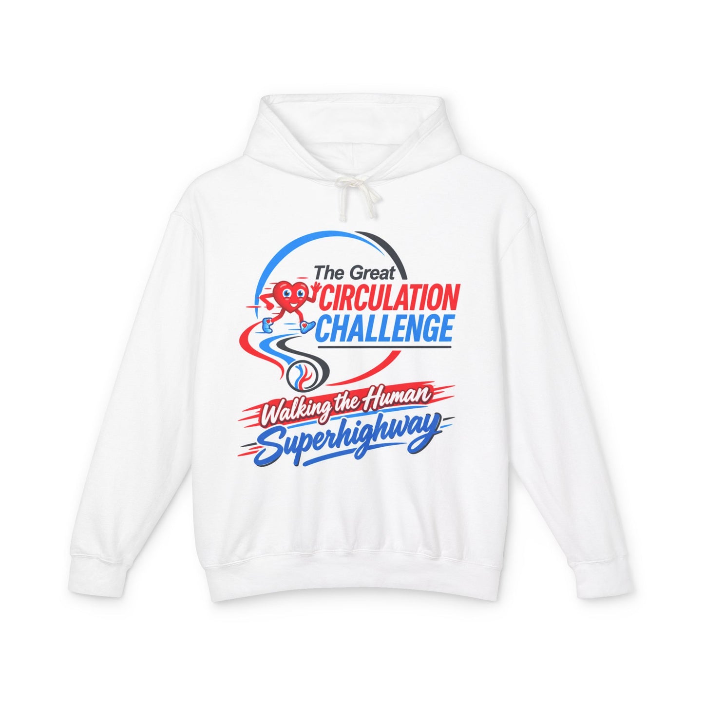 The Great Circulation Challenge Unisex Lightweight Hooded Sweatshirt