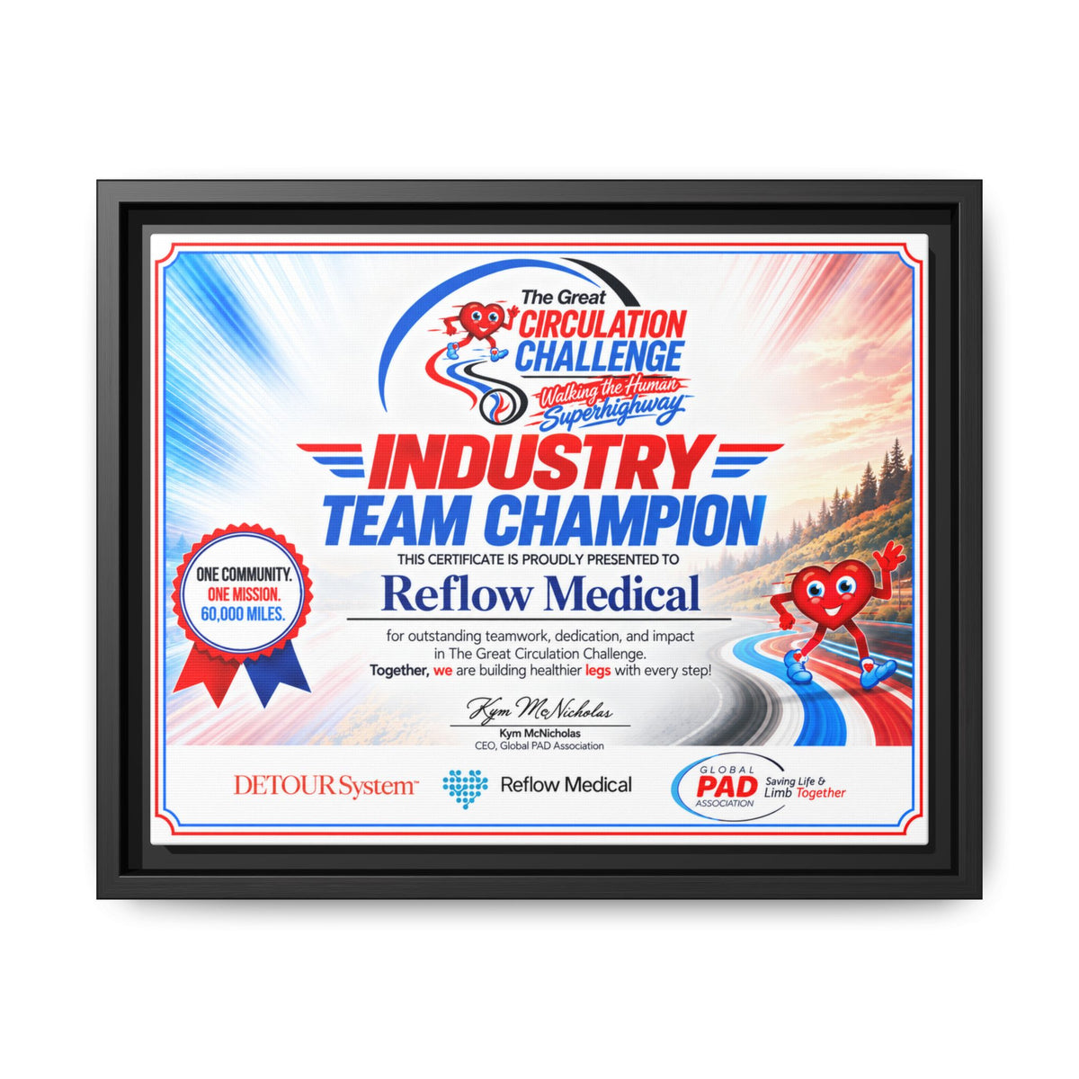 Reflow Medical - Matte Canvas, Framed (Multi-color)