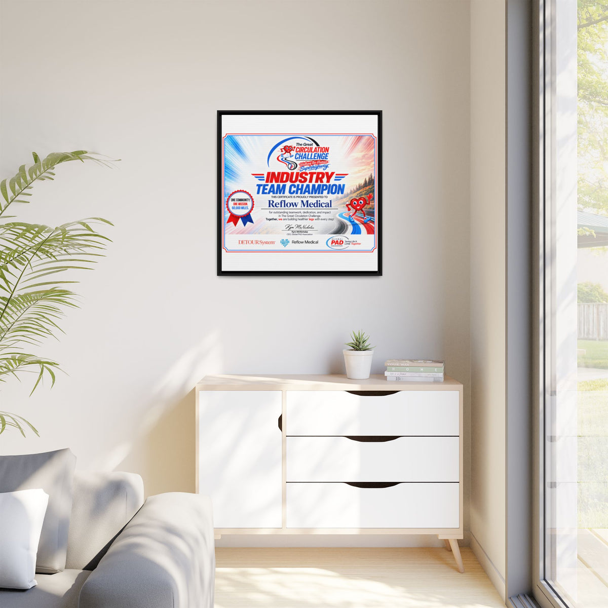 Reflow Medical - Matte Canvas, Framed (Multi-color)