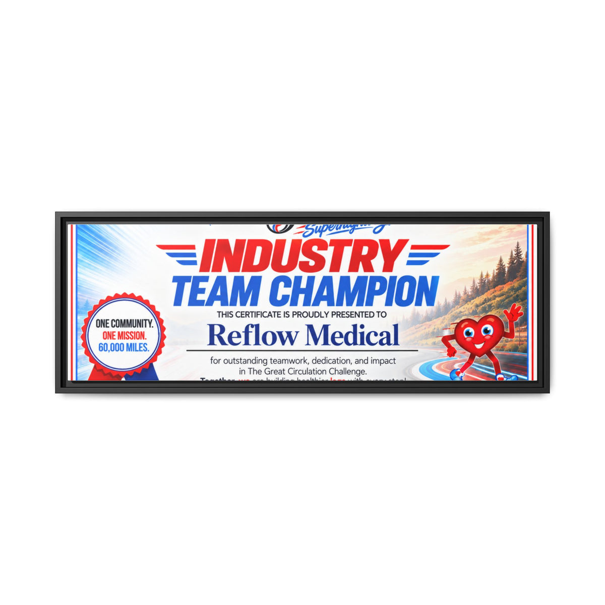 Reflow Medical - Matte Canvas, Framed (Multi-color)