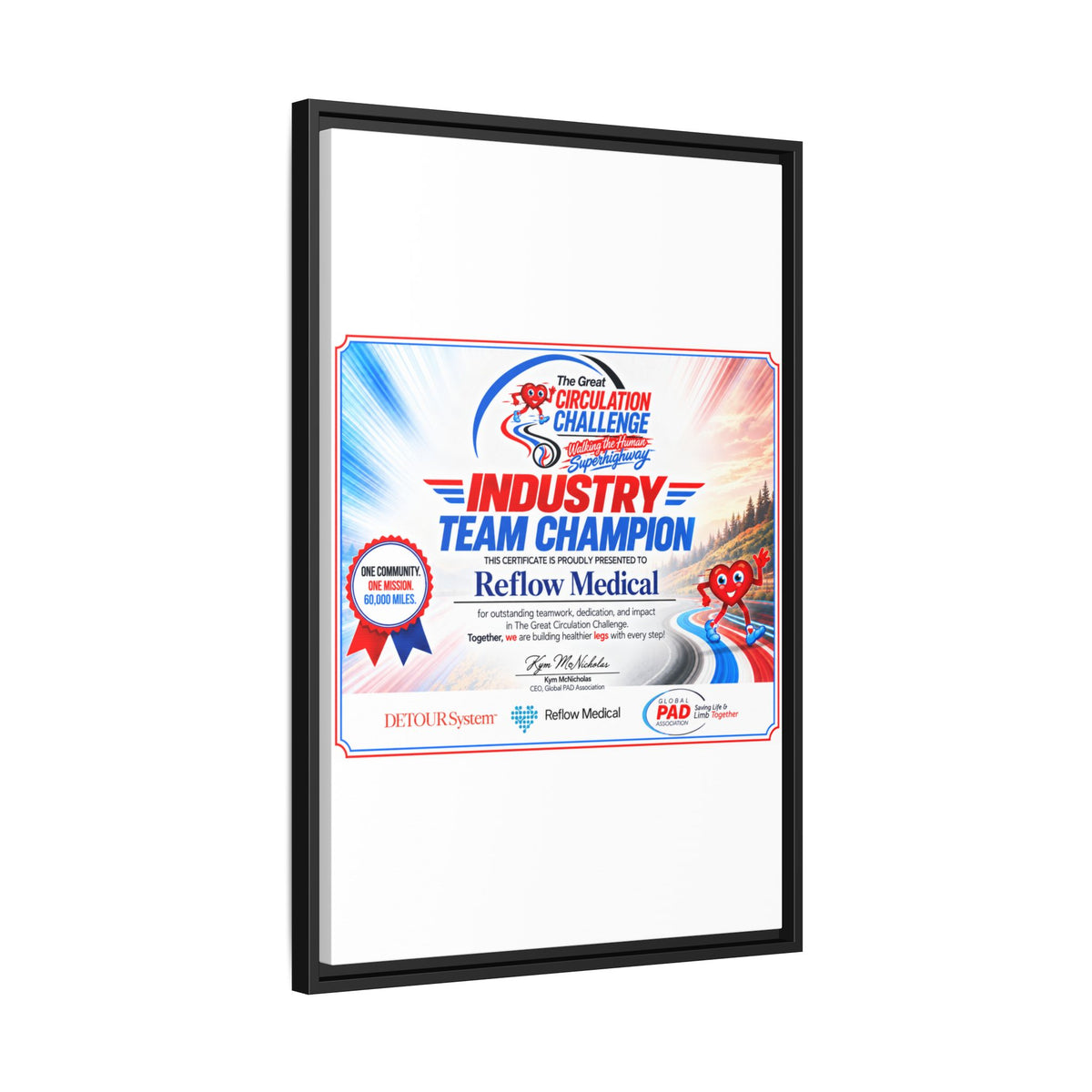 Reflow Medical - Matte Canvas, Framed (Multi-color)