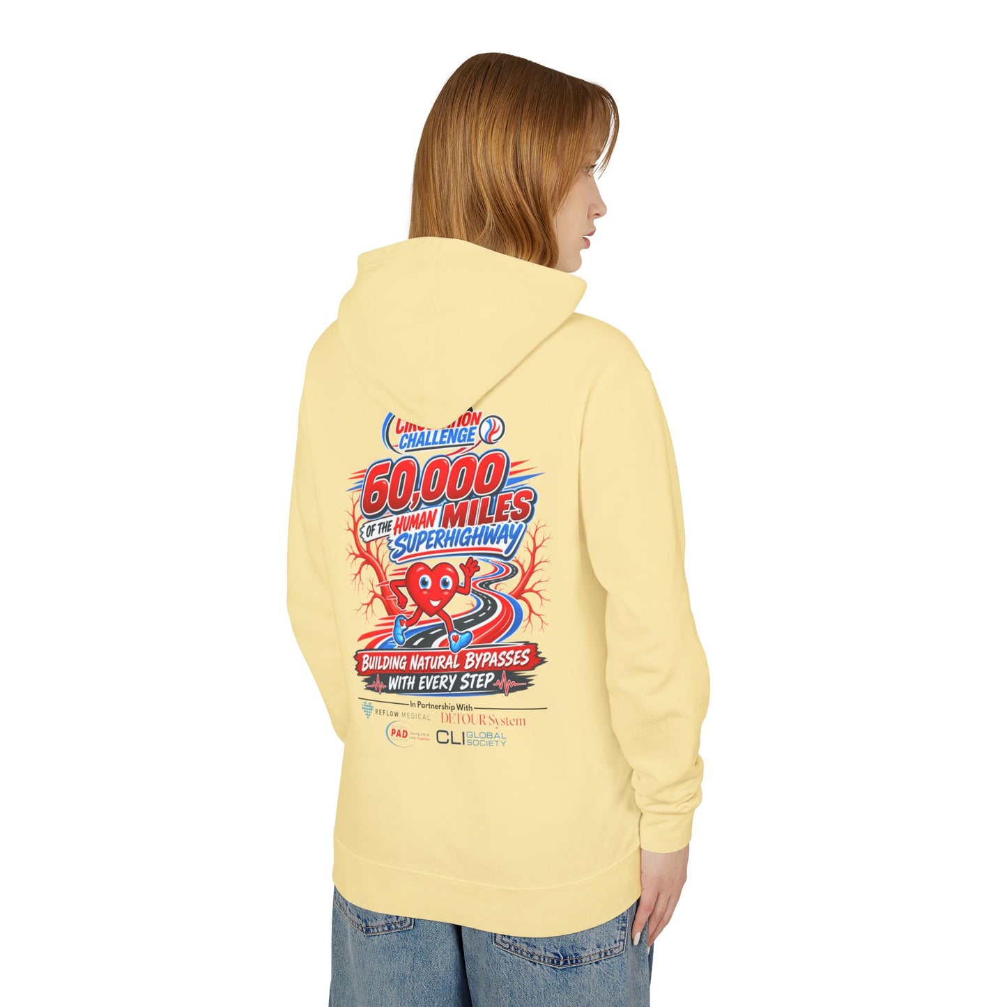 The Great Circulation Challenge Unisex Lightweight Hooded Sweatshirt