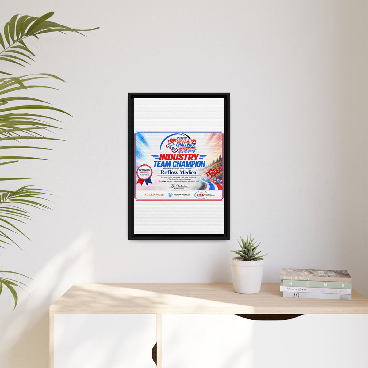 Reflow Medical - Matte Canvas, Framed (Multi-color)