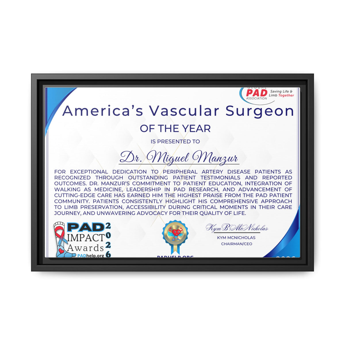 Dr Manzur Award