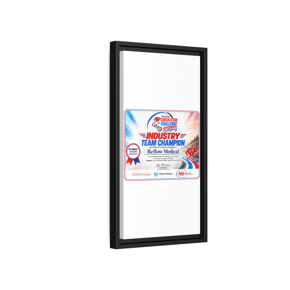 Reflow Medical - Matte Canvas, Framed (Multi-color)